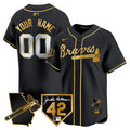 Atlanta Braves 2024 Robinson & Georgia Patch Vapor Premier Limited Custom Jersey - All Stitched