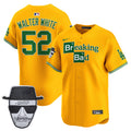 Men's Dodgers Breaking Bad Walter White Patch Vapor Premier Limited Jersey - All Stitched
