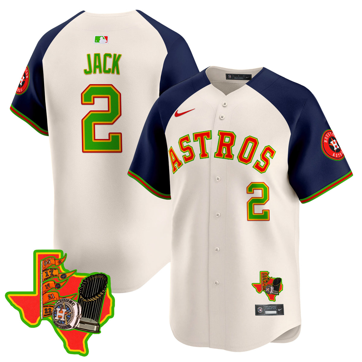 Men's Astros The Loteria Vapor Premier Limited Jersey - All Stitched