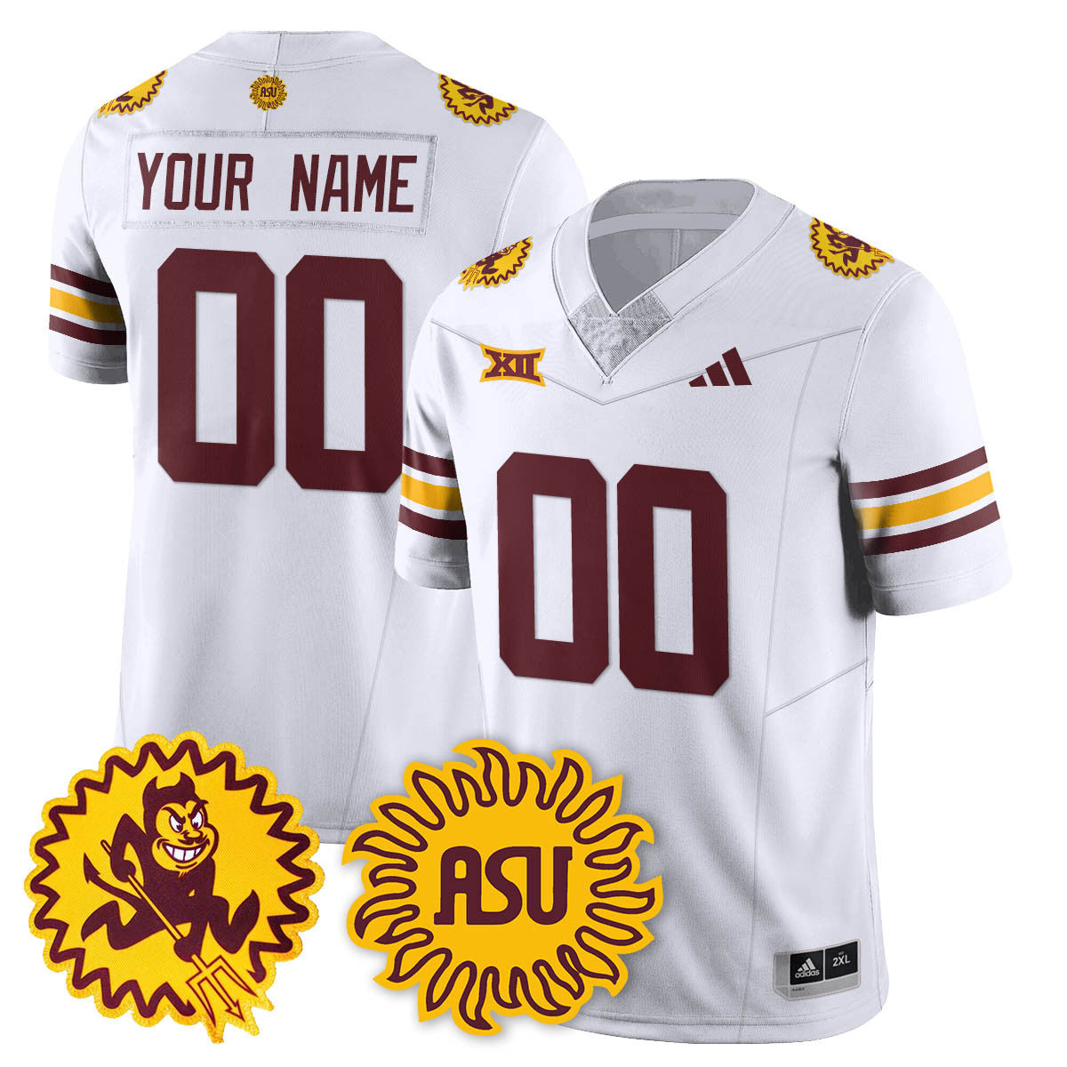 Men's Arizona State Sun Devils 1975 Throwback Uniform - All Stitched