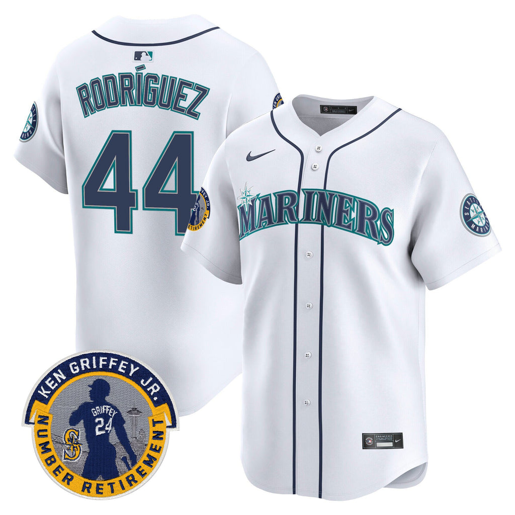 Men's Seattle Mariners 2025 Ken Griffey Jr. Patch Vapor Premier Limited Jersey - All Stitched