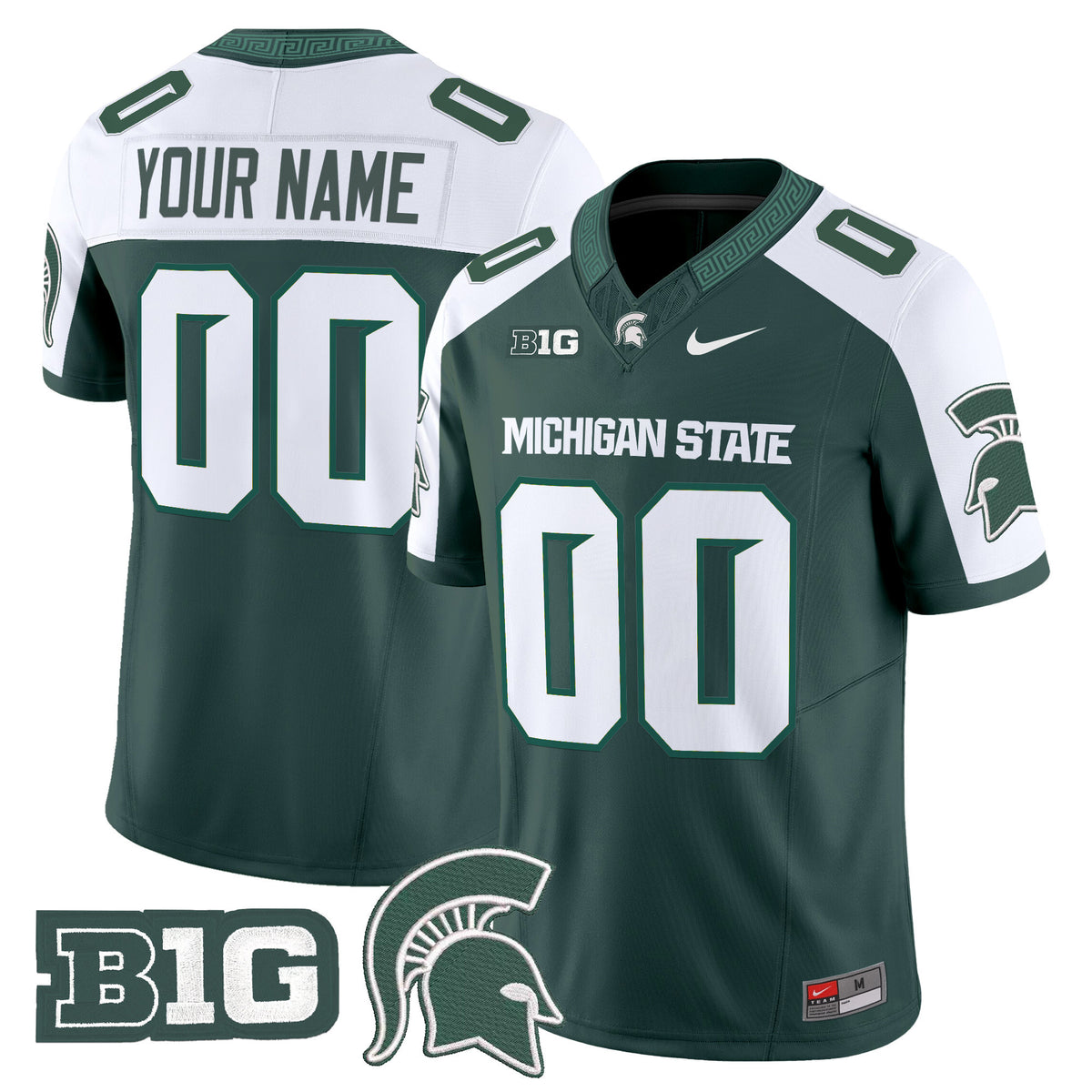 Michigan State Spartans 2025 Vapor Limited Custom Jersey - All Stitched