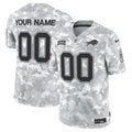 Buffalo Bills 2024 Salute to Service Vapor Limited Custom Jersey - Arctic Camo - All Stitched
