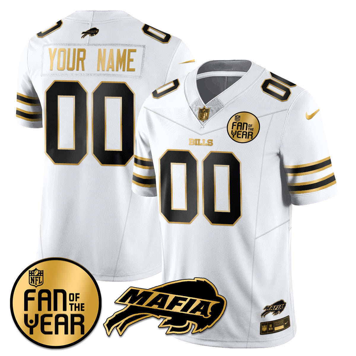 Women's Buffalo Bills "Fan Of The Year" Jersey - All Stitched