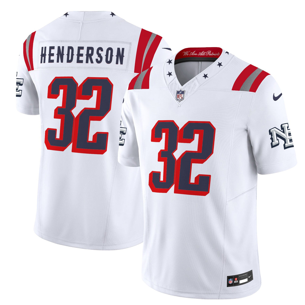 Men's New England Patriots 2025 "Rivalries" Vapor Limited Jersey - All Stitched