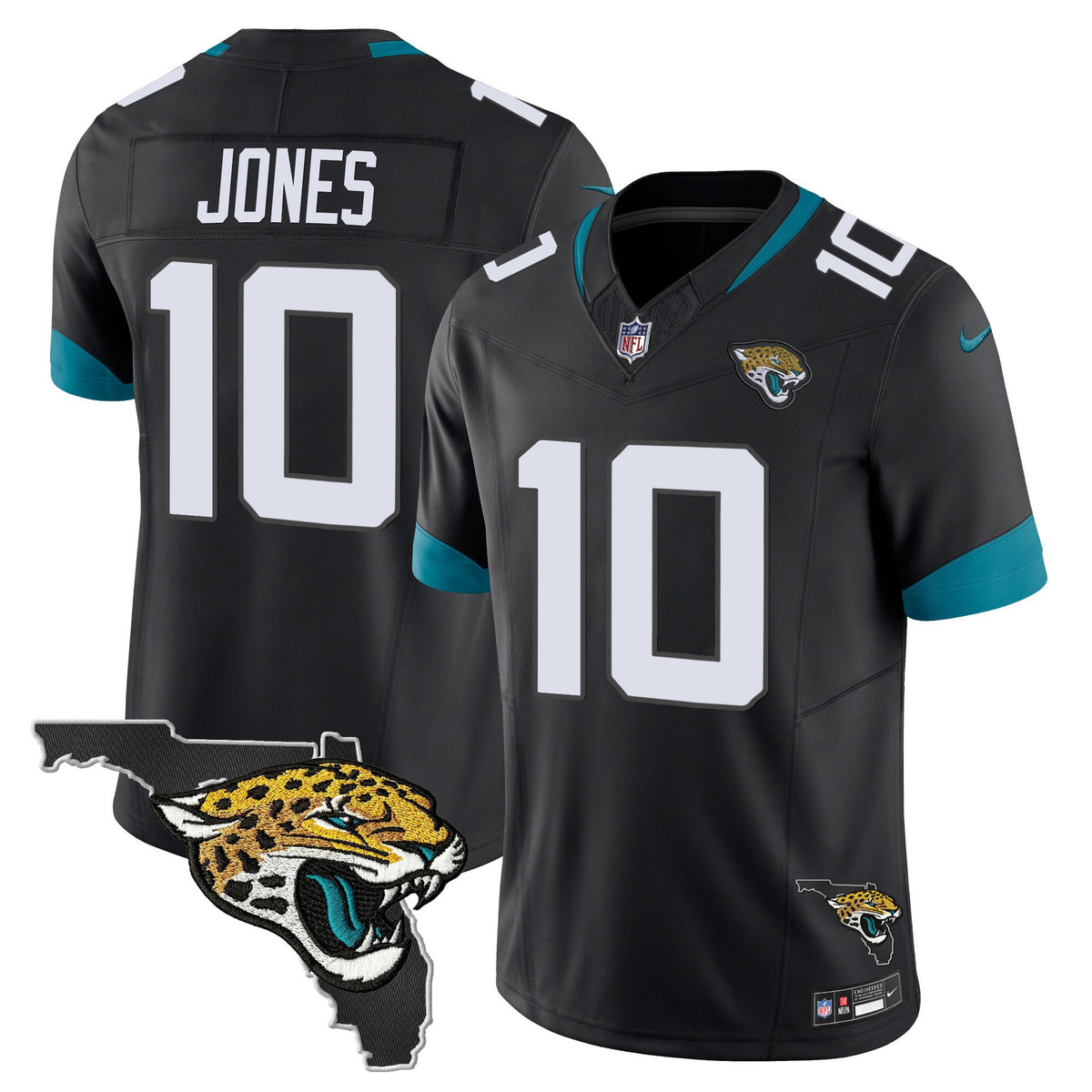 Men's Jacksonville Jaguars Florida Patch Vapor Jersey - All Stitched