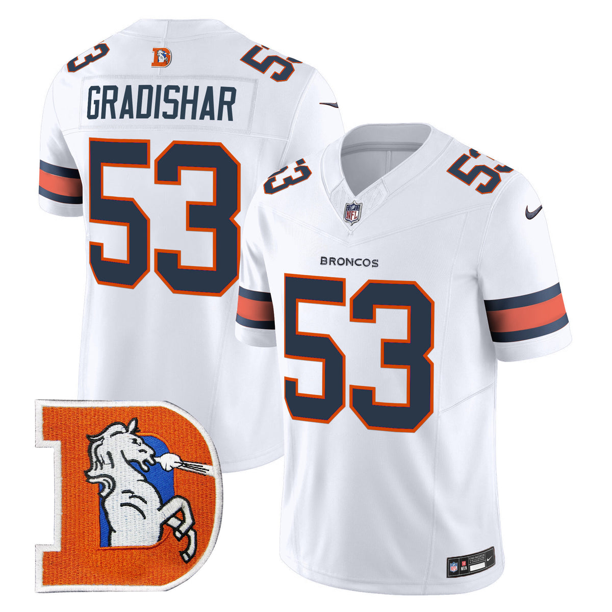 Men's Denver Broncos Throwback Vapor Limited Jersey V2 - All Stitched
