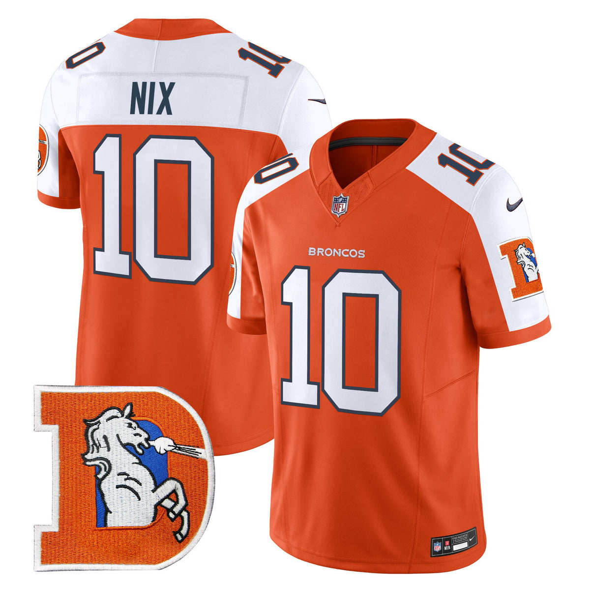 Men's Denver Broncos Throwback Vapor Limited Jersey V2 - All Stitched