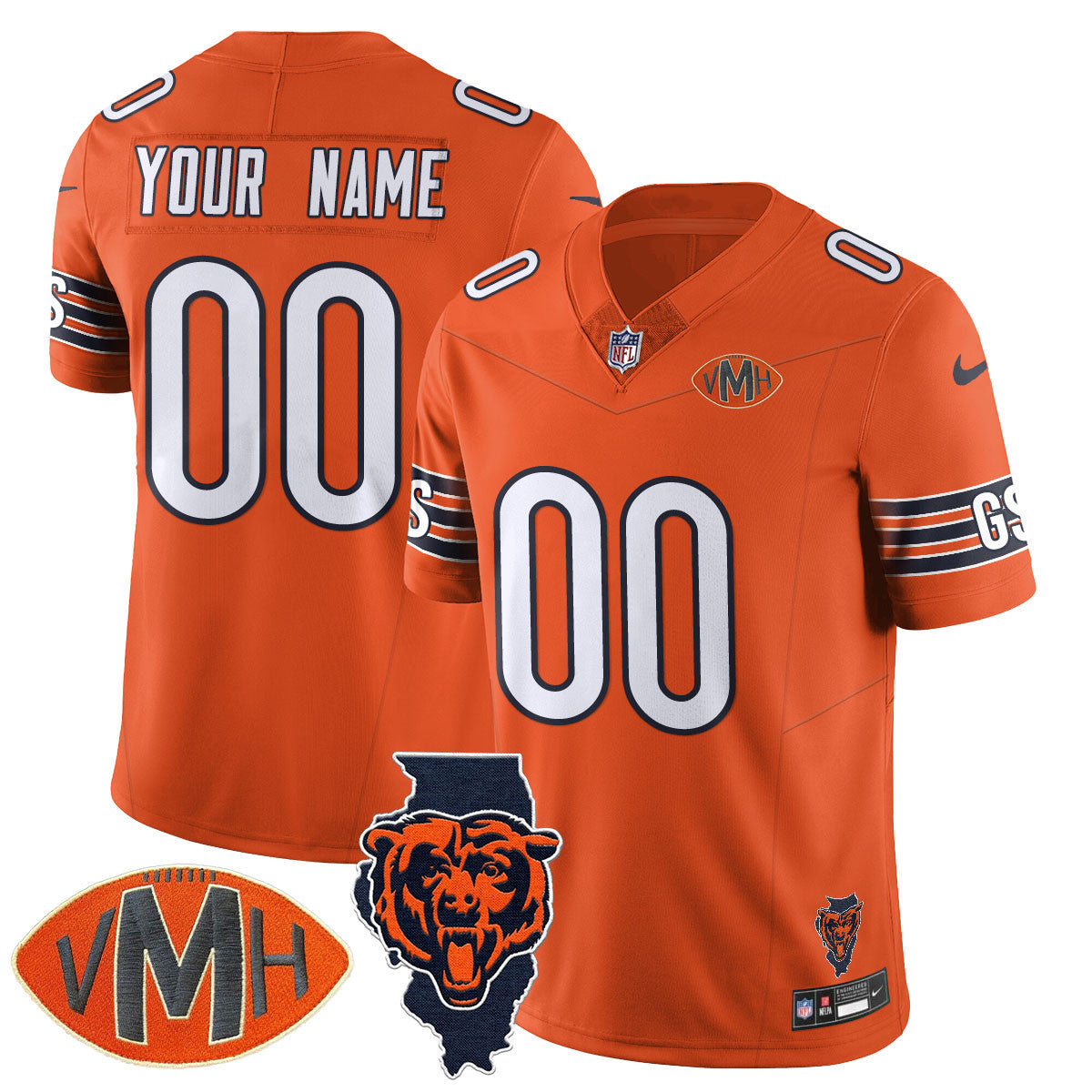 Men's Chicago Bears Honor Virginia Halas McCaskey Jersey - All Stitched