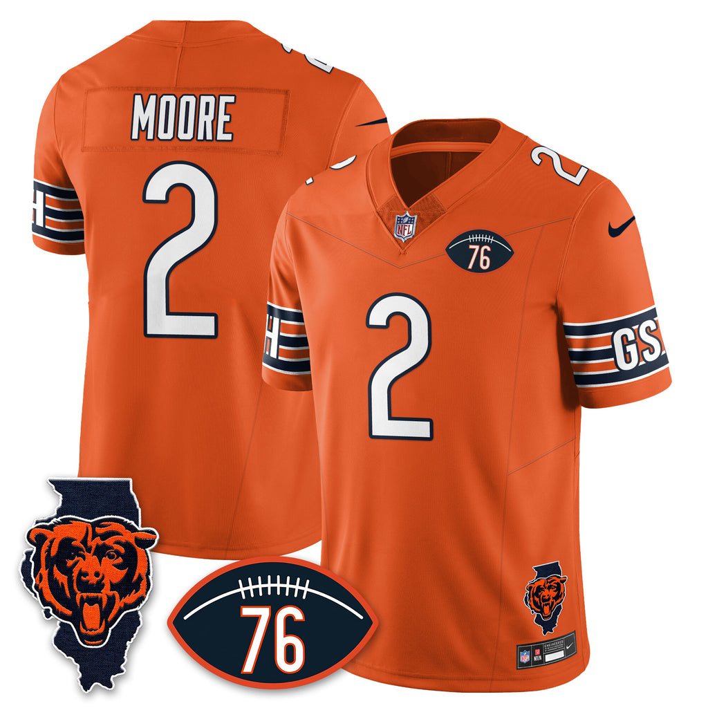 Chicago Bears Honor Steve McMichael Custom Jersey - All Stitched