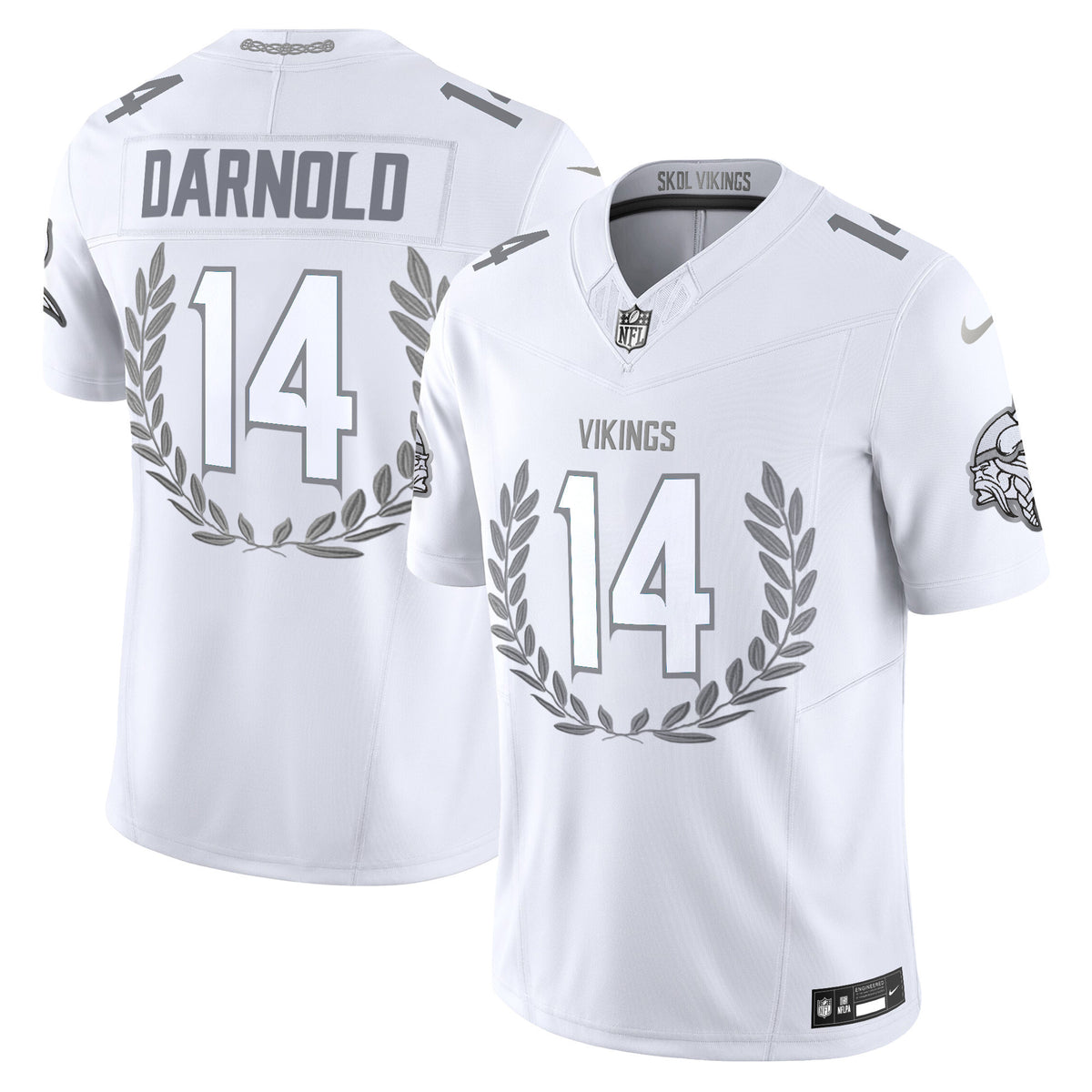 Minnesota Vikings Platinum MVP Vapor Limited Jersey - All Stitched