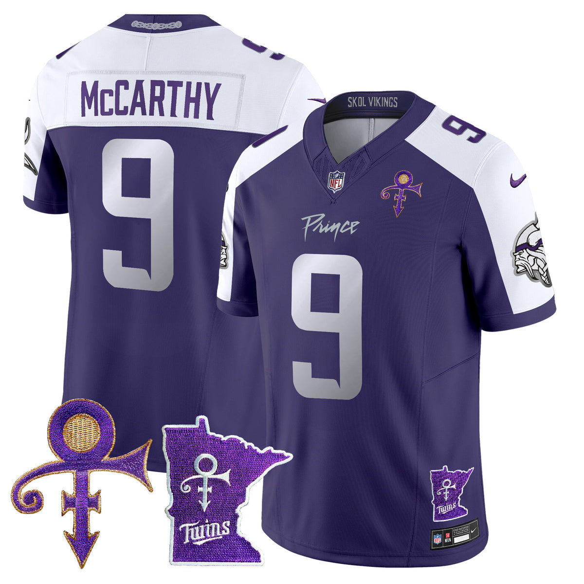 Men's Minnesota Vikings 2024 Prince Vapor Limited Jersey V2 - All Stitched