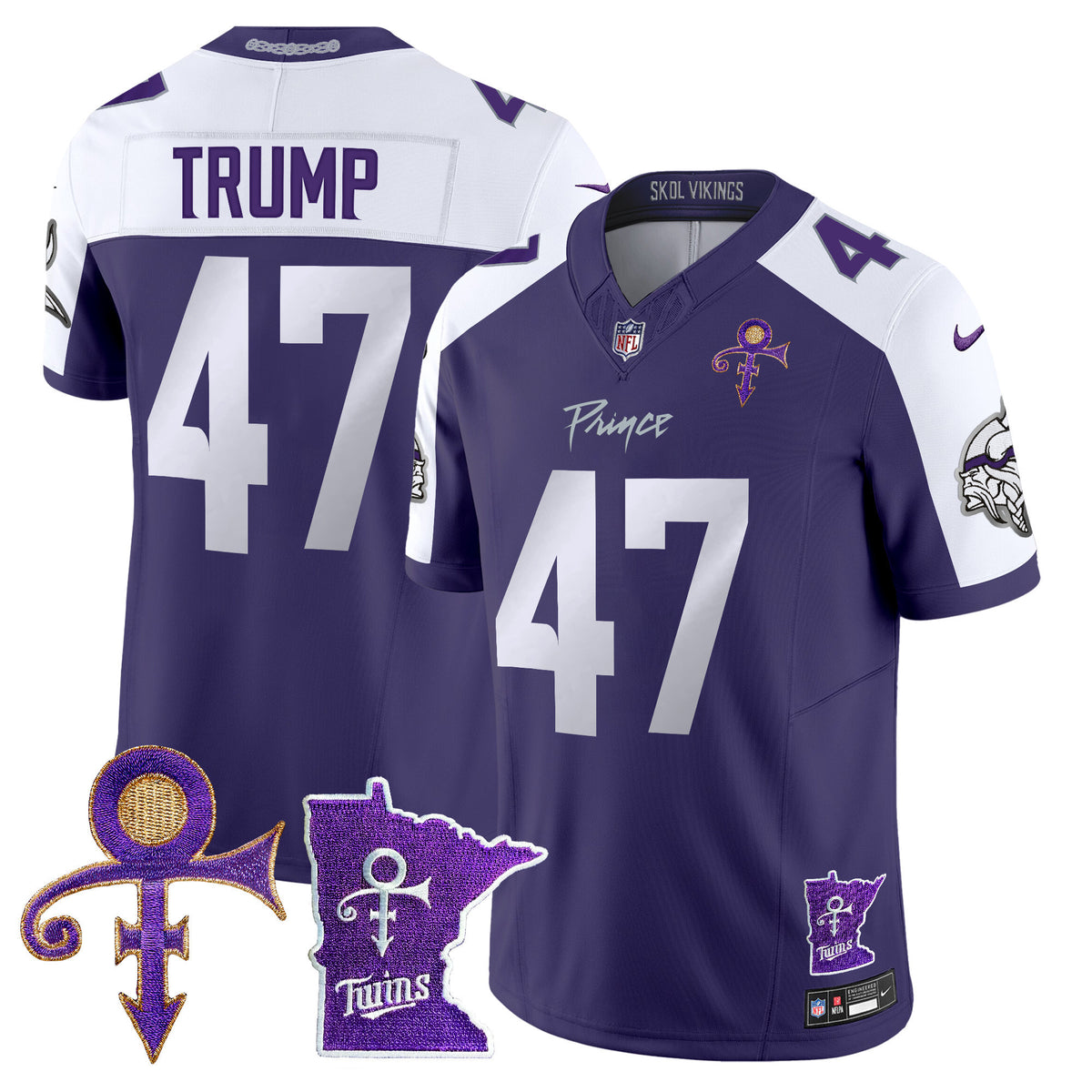 Men's Minnesota Vikings 2024 Prince Vapor Limited Jersey V2 - All Stitched