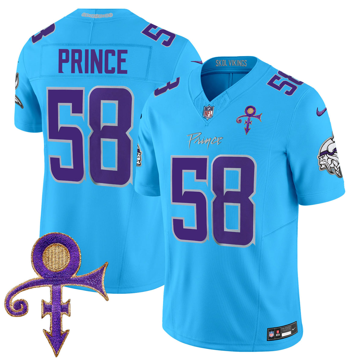 Men's Minnesota Vikings 2024 Prince Vapor Limited Jersey - All Stitched