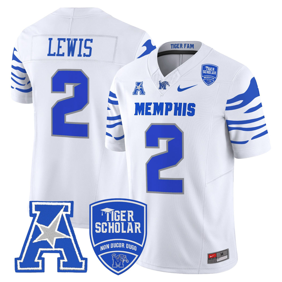 Men's Memphis Tigers 2025 Vapor Limited Jersey - All Stitched
