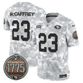 Men's 49ers 2024 Salute to Service Establishment Year Patch Vapor Limited Jersey - All Stitched