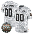 49ers 2024 Salute to Service Establishment Year Patch Vapor Limited Custom Jersey - All Stitched