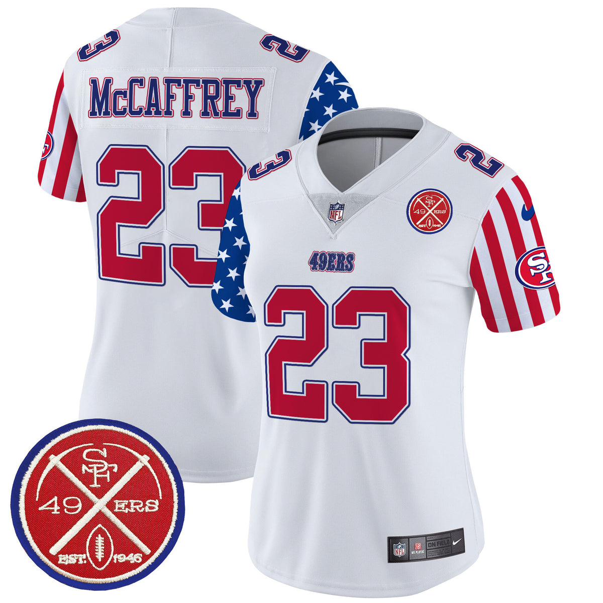 Women's 49ers American Style Vapor Limited Jersey - All Stitched