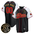 49ers Faithful To The Bay Patch Baseball Custom Jersey - All Stitched