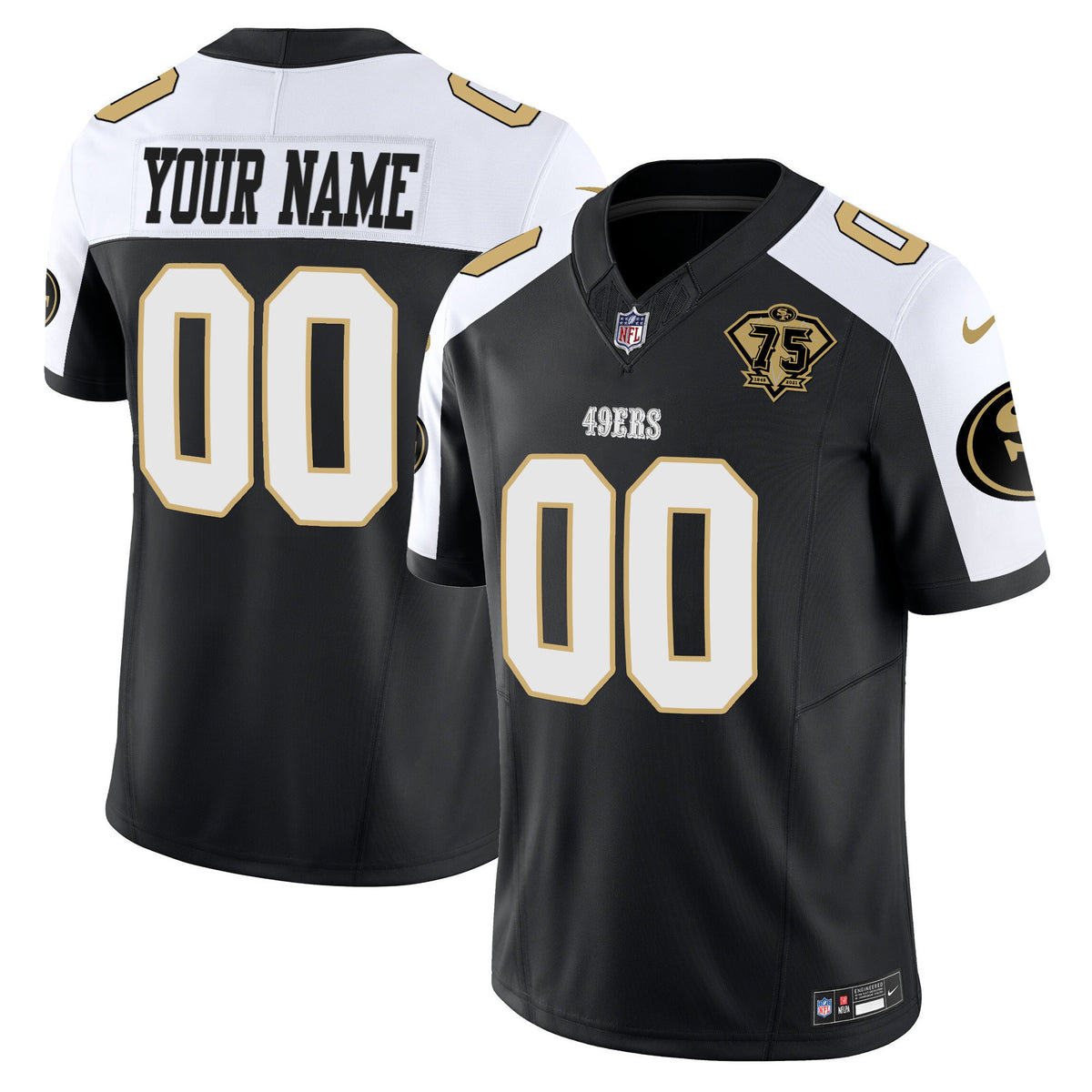 49ers Special Vapor Limited Custom Jersey - All Stitched