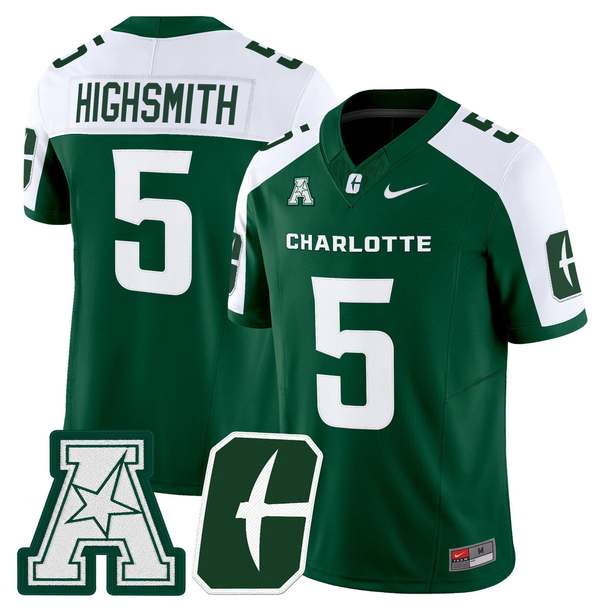 Men's Charlotte 49ers 2025 Vapor Limited Jersey - All Stitched