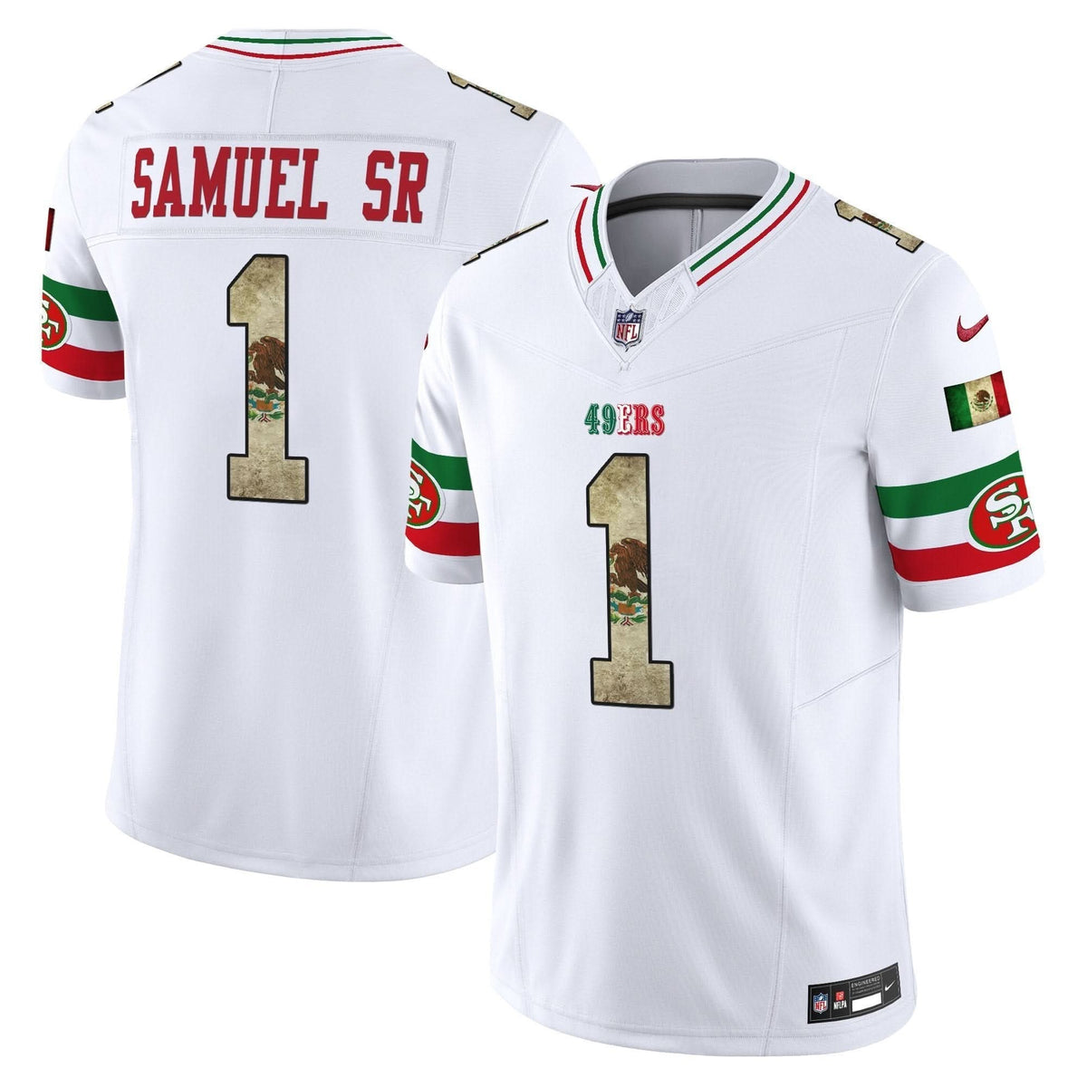 49ers Mexico Vapor Limited Jersey V4 - All Stitched