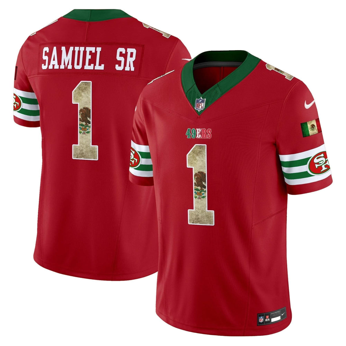 49ers Mexico Vapor Limited Jersey V4 - All Stitched