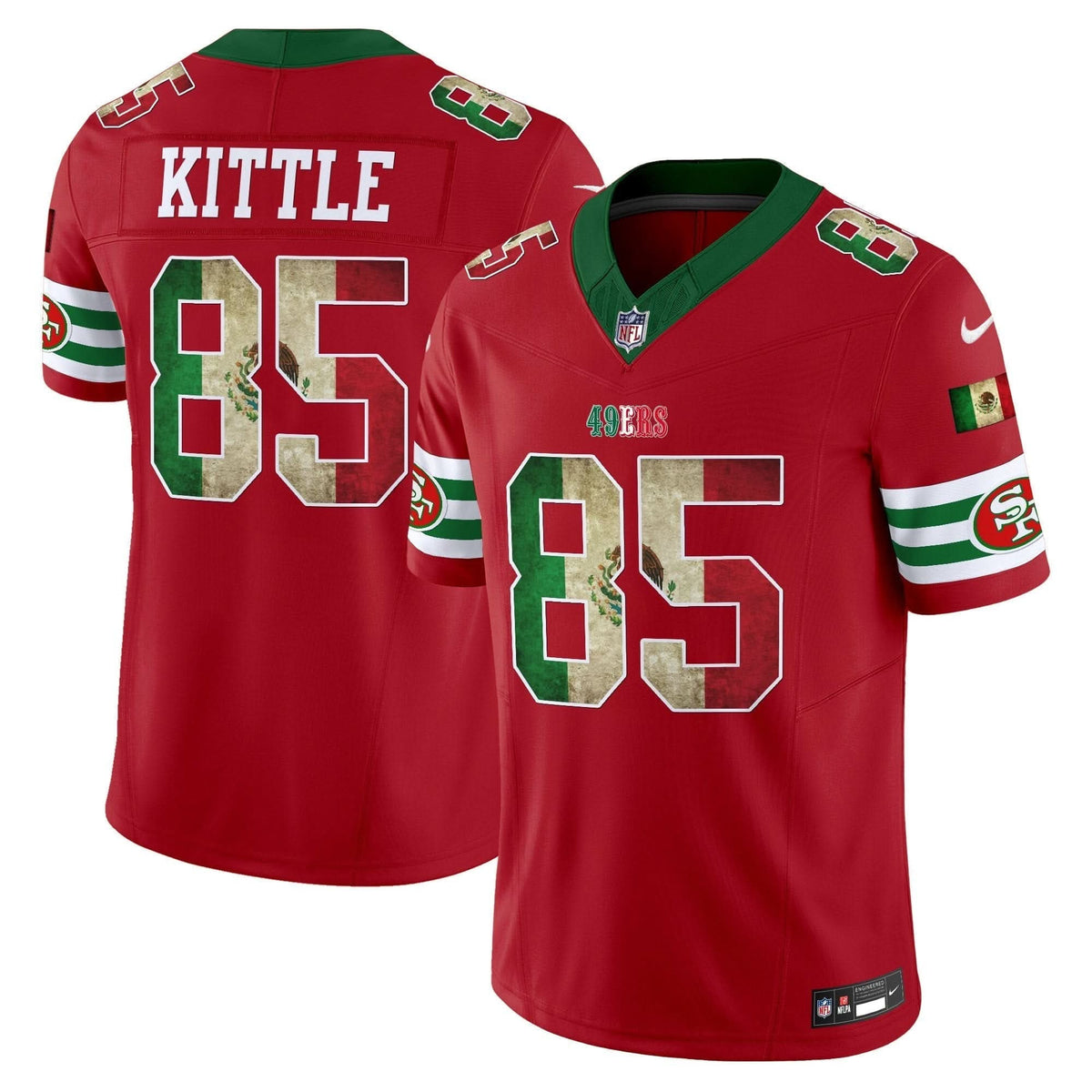 49ers Mexico Vapor Limited Jersey V4 - All Stitched