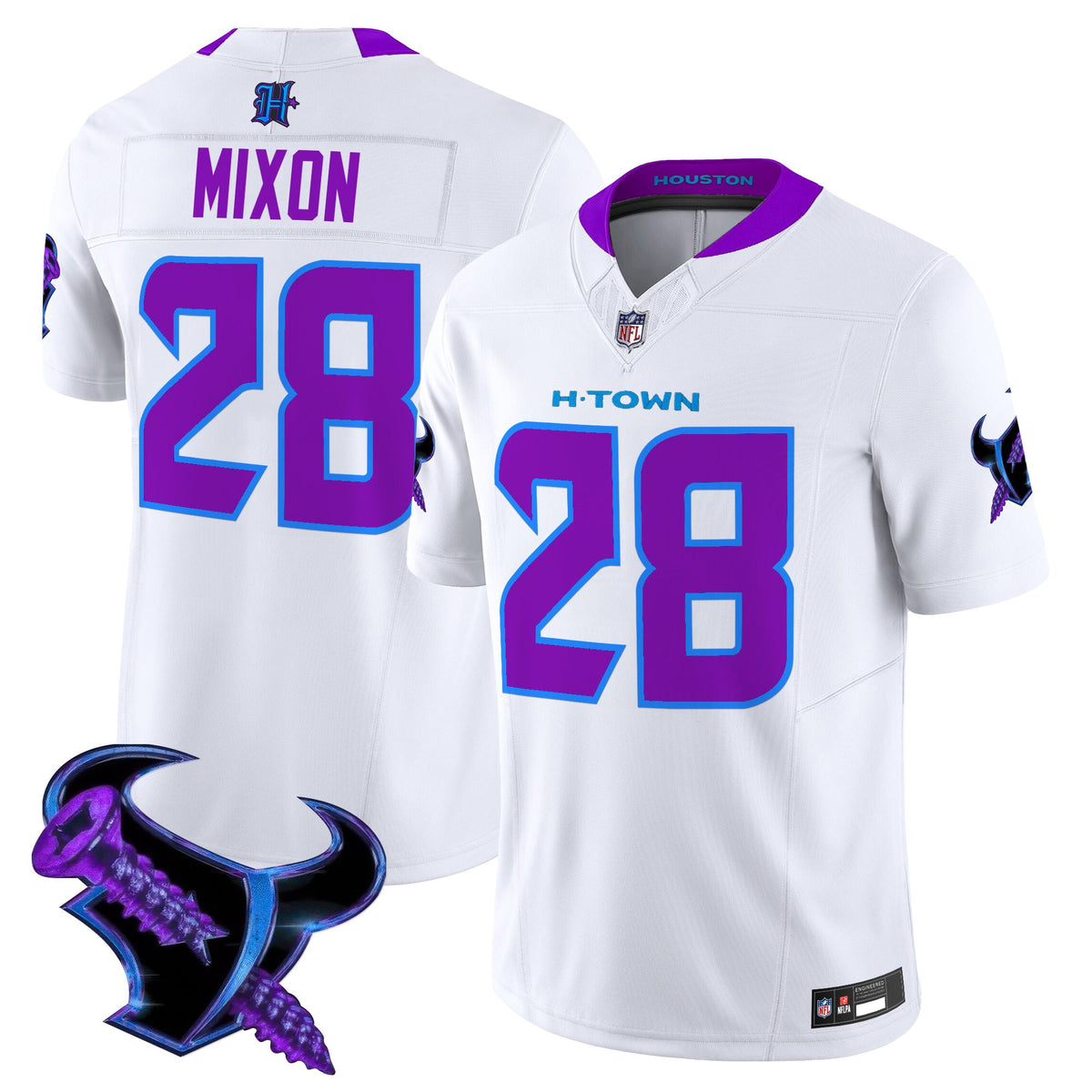Men's Houston Texans 2025 DJ Screw Vapor Limited Jersey - All Stitched