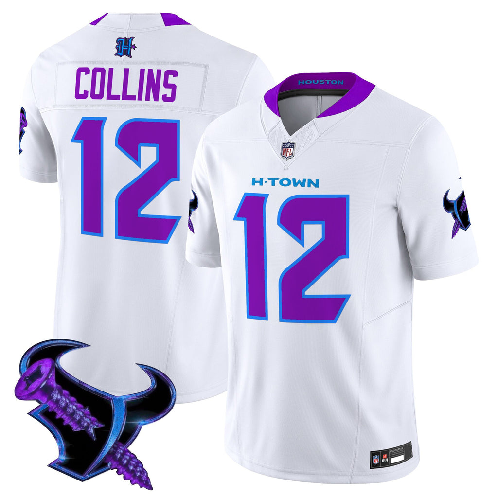 Men's Houston Texans 2025 DJ Screw Vapor Limited Jersey - All Stitched