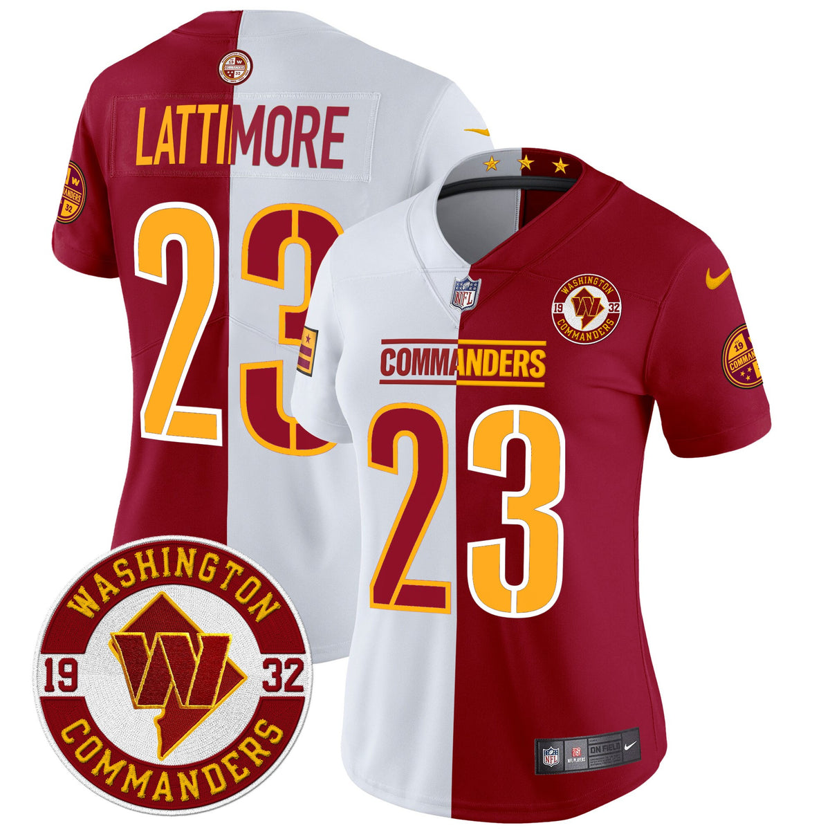 Women's Washington Commanders 2024 Vapor Limited Jersey - Est. 1932 Patch - All Stitched