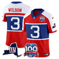 Men's New York Giants 'Century Red' 100th Commemorative Vapor Jersey V2 - All Stitched