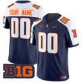 Illinois Fighting Illini 2025 Vapor Limited Custom Jersey - All Stitched
