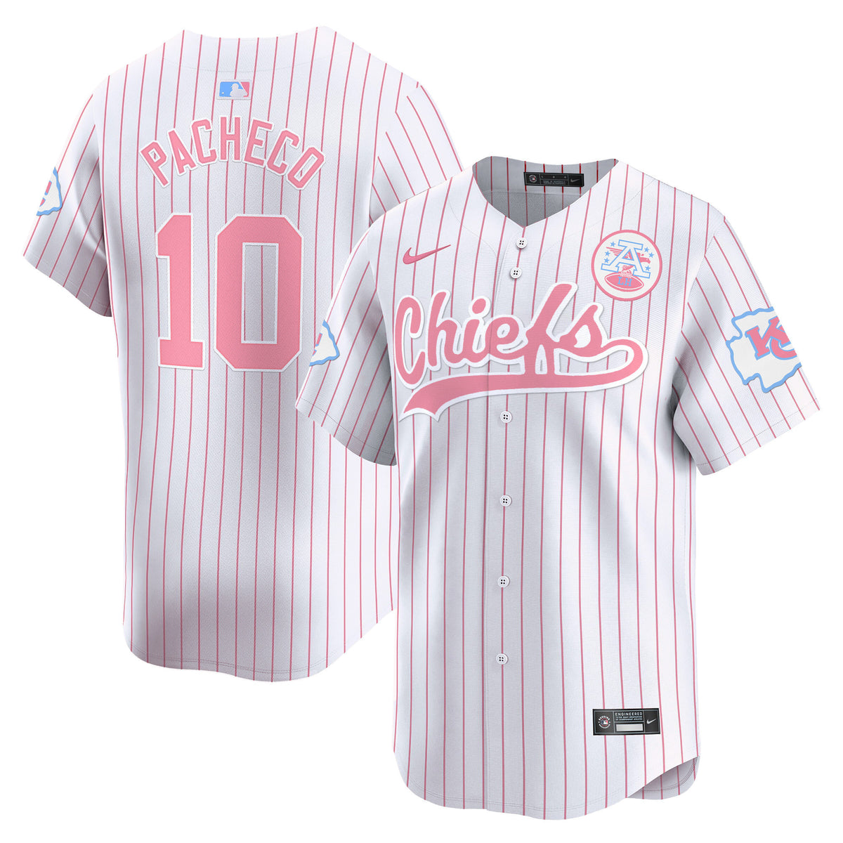 Men's Chiefs Bubblegum Pink Vapor Premier Limited Jersey - All Stitched