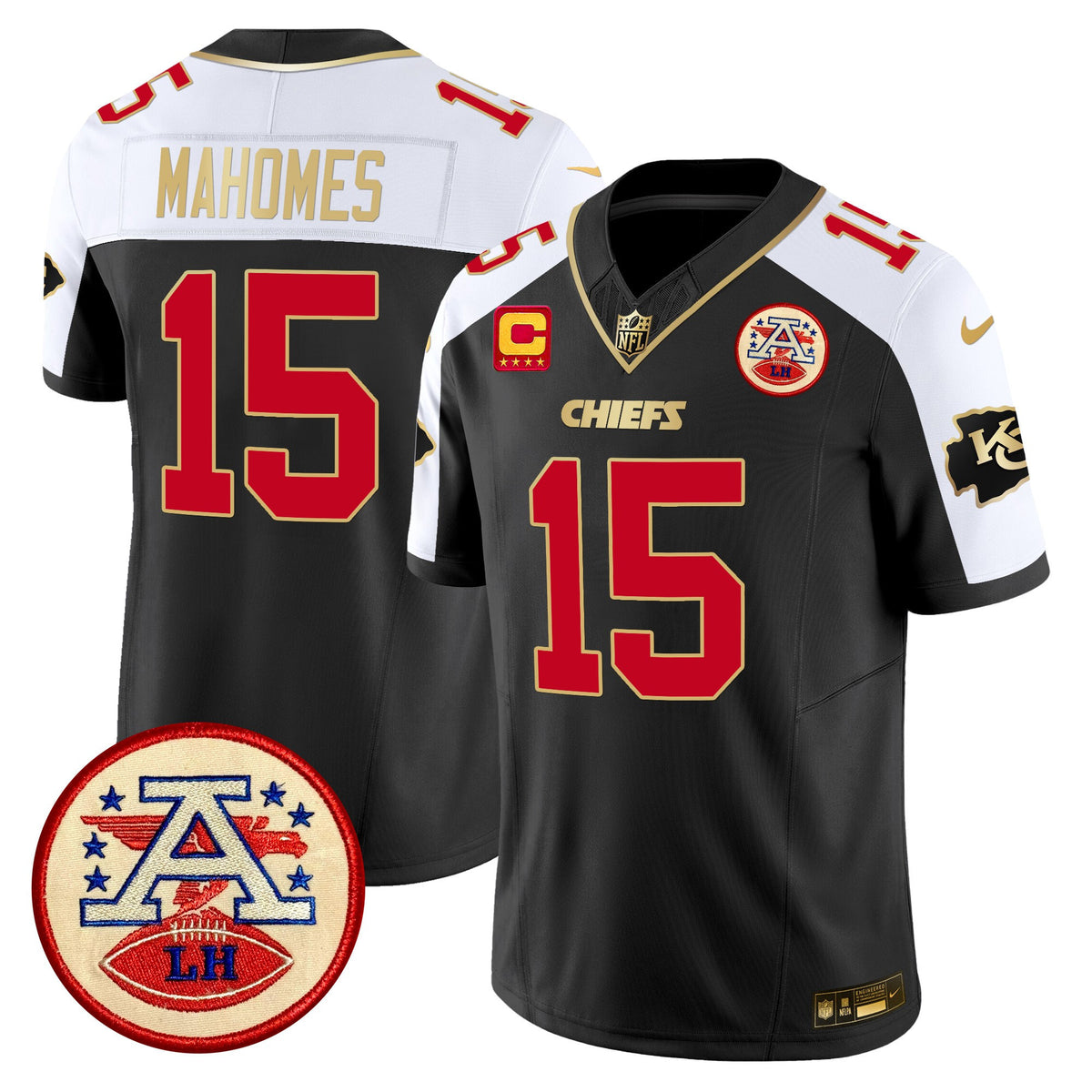 Men's Chiefs 2024 Lamar Hunt Patch Vapor Limited Jersey - All Stitched